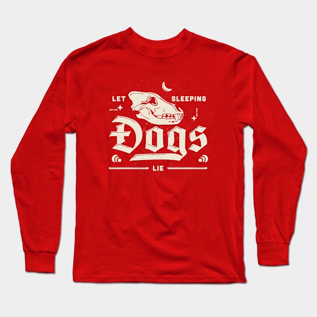 Let Sleeping Dogs Lie Long Sleeve T-Shirt by Gingerish